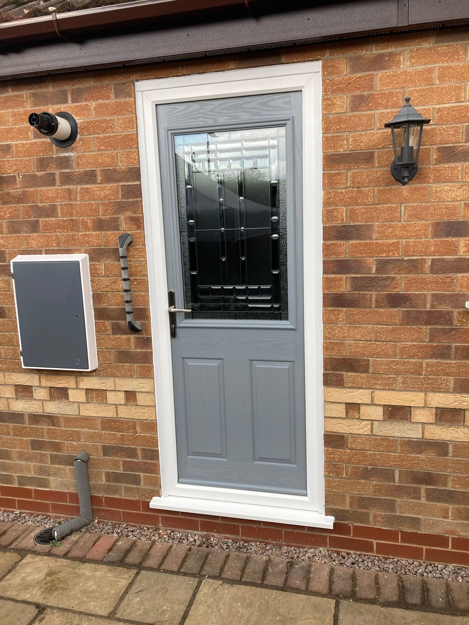 A newly installed composite back door installed by Taurus Locks and Glazing